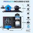 RV Water Pump 12V DC 7GPM 70PSI with 1L Pre-Pressurized Accumulator Tank – Quiet, Durable, Easy Install Water Pump System for RV, Boat, Kitchen, Bathroom, Shower Ready
