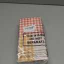 Dinifee 240 Pcs Scalloped Cocktail Napkins Bulk 5 x 5 Inch Gingham Plaid Paper Napkins Disposable Gradient Color Decorative for Wedding Birthday Bridal Anniversary Party Supplies(Fall)