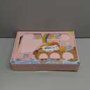 My First Noahs Ark 7 pcs Baptism Gift Set, Dedication, Christening and Baptism Gifts for Girl and Newborn Baby, Includes Washcloth and Hooded Towel, Baby Bath Book, 3 Bath Toys and Gift Bag (Pink)