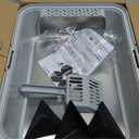 Stainless Steel Litter Box with Lid, Metal Litter Box High Sides, Low Entry Litter Boxes with Scoop and Mat,Non-Stick,Anti-Leakage,Easy to Clean Litterbox for Small to Medium Cats
