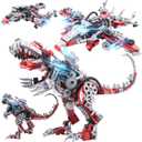 2 in 1 Dinosaurs Building Kits, 422PCS Educational Building Sets for Kids Boy, STEM DIY Building Blocks Toys, 3D Dinosaur Aircraft Transforming Puzzle for Children 6+ and Adults