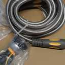 TheFitLife Flexible Metal Garden Hose - 50 FT Lightweight Stainless Steel Water Hose with Solid Fittings and Sprayer Nozzle - Leak Proof, Kink Free, Anti-rust, Large Diameter, Durable and Easy Storage