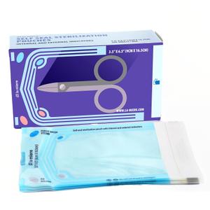 LA MIERE 2000P 3.5" X 6.5" Self Sterilization Pouches for Dental Offices, Autoclave Pouch 2000 Pouches, 10 Boxes (3.5"X6.5")