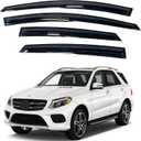 IG Window Visors Fit for 2012-2019 Mercedes-Benz ML350 GLK350 GL450, Out-Channel Rain Guards Vent Wind Deflectors 4PC, Car Accessories for 2012-2019 Mercedes Benz ML/GL Class