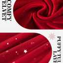 Cubear Toddler Girls Velvet Tutu Dress Fall Winter Long Sleeve Ruffle Dress for Holiday Party Causal 3-7Y (Red)