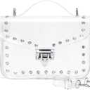 Clear Purses For Women, Small Clear Purse Clear Crossbody Bag Stadium Approved (Silver Diamond)