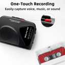 Cassette Player Tape Recorders AM/FM Radio, Portable Tape Player Records Built in Speakers Manual Record - 2AA Battery Or DC 5V Supply with 3.5MM Earphone- Black