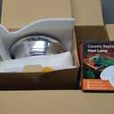 Simple Deluxe 150W Ceramic Reptile Heat Lamp Bulb & 150W Clamp Light with 8.5" Aluminum Reflector Combo for Amphibian Pets, Silver 2024 Version
