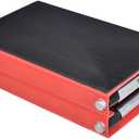 Motorcycle Scissor Center Lift - Steel Wide Deck Hoist Center Stand - Motorcycle Center Scissor Lift Jack Wide Deck Hoist Center Stand for Motorcycle Maintenance (Red)