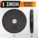 Yes4All 1-inch Cast Iron Weight Plates for Dumbbells – Standard Weight Plates (Combo 10lb x 4pcs)