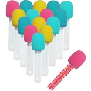 8pcs Microphone Candy Tubes Colorful Fake Prop,Microphone Candy Tube Karoke Theme Party for Disco Singer Stage Prop Party Favors