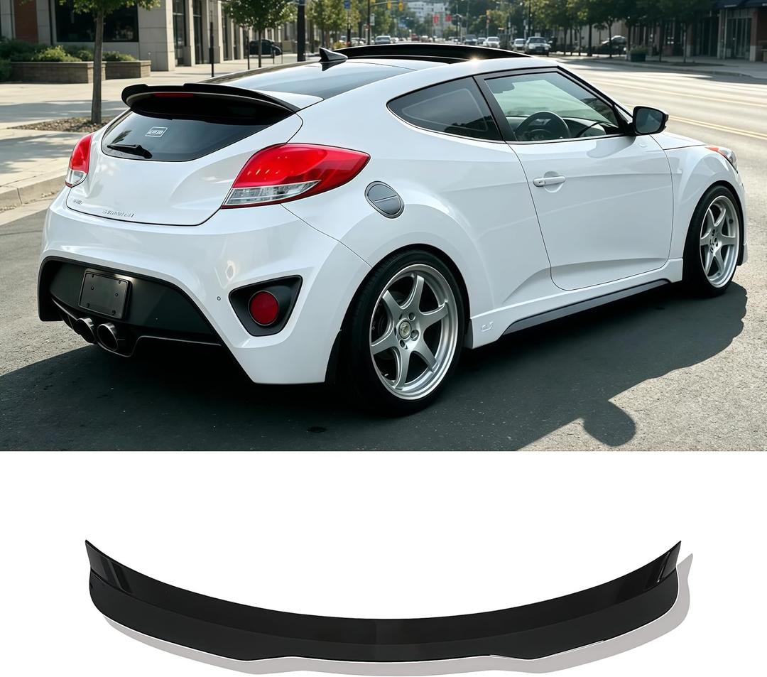 Roof Spoiler Wing for 2012-2018 Hyundai Veloster Turbo Glossy Black