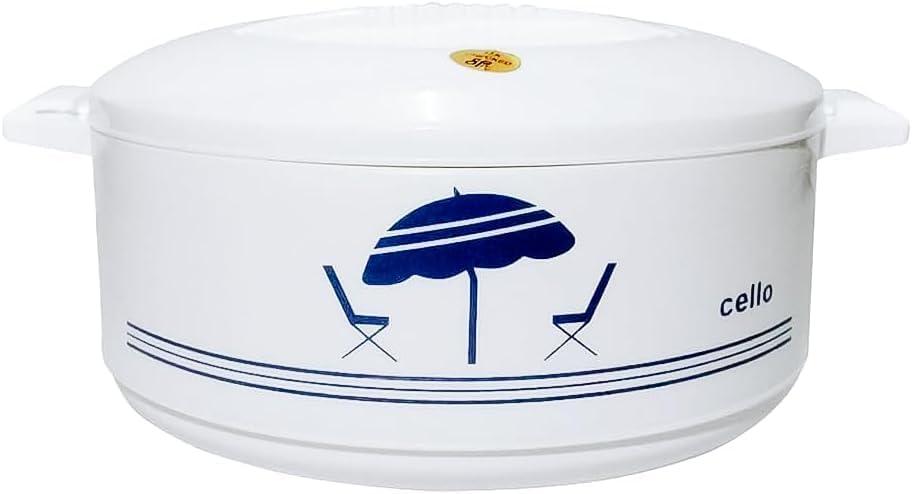 Cello Chef 1500 Deluxe Insulated Hot-Pot Casserole Warmer & Cooler, 1250 ml Capacity (White)