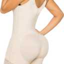 YIANNA Fajas Colombianas Shapewear for Women Postpartum Tummy Control Body Shaper Butt Lifter Bodysuit (Beige, S)