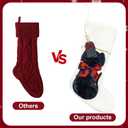 Personalized Dog Stockings Christmas White Knitted Stocking for Dog Pet Plush Stocking Dog Christmas Decorations Dog Christmas Hanging Decor Festive Family Seasonal Party Decoration