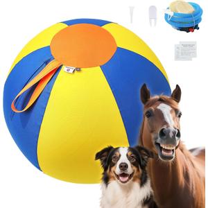 18 Herding Ball for Dogs & Puppies - Heavy Duty Thickened Oxford Cover, Includes Pump & Patch Repair Kit - Ideal for Cattle Dogs, Australian Shepherds & Active Breeds (18inch)