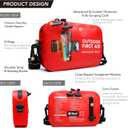 2 x 152 PCS Waterproof First Aid Kit, Portable Small Boat Dry Bag Bug Out Bags, Emergency Medical Kit Ideal for Boating, Camping, Fishing, Kayaking, Floating, Red