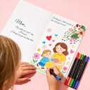 3 x TOYPOPOR Mother's Day Card, Happy Mother's Day Mom Gift, Father's Day Greeting Cards with Blank Cards, Envelopes, Stickers and Pens, Personalized Gift for Mom Dad Wife Husband from Daughter Son
