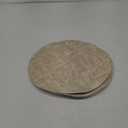13" Round Placemats Set of 6, Reversible Faux Leather Heat Resistant Table Mats, 100% Waterproof Oilproof Wipeable Table Protective Placemats for Vinyl, Washable for Indoor & Outdoor Use (6, Beige)