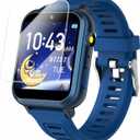 Cosjoype Kids Game Smart Watch for Kids with 39 Puzzle Games HD Touch Screen Camera Music Player Pedometer Alarm Clock Calculator Flashlight 12/24hr Kid Watch Gift for 4-12 Year Old Boys Toys for Kid