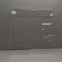 2424 inches Oversized Clear Acrylic Ottoman Tray Extra Large Decorative Tray Spill-Proof Serving Trays with Handles King-Size Safe Edge Organizer for Coffee Table Countertop Breakfast