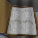 4 Set 4 Inch African Violet Pots Self Watering White Ceramic Planter Highly Absorbent Inner Planter Pot for Indoor Plants Plant Lovers Ideal Plant Pot Thriving Plant Flower Maintenance