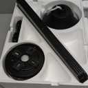 TCL Ceiling Fans with Lights, 52 Inch Low Profile Ceiling Fan with Light and Remote Control, Flush Mount, DC Reversible Motor, Noiseless, 6 Speeds Ceiling Fan for Bedroom (Black)