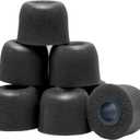 Klowcok Memory Foam Replacement Earbud Tips for KZ ZS10 Pro X ZSN, Sennheiser IE 200, TV Headset, IEM Earphones, in Ear Headphone Tips. 3 Pairs-Small/Medium/Large, Black