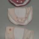Susurration Muslin Baby Drool Bibs 3 Pack Soft Square Adjustable Baby Bandana Bibs for Unisex Girls & Boys (Basic) Assorted