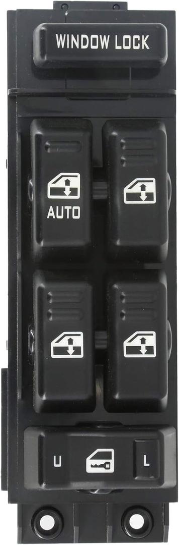 Power Window Switch Master Control Driver Side Compatible for 2000 2001 2002 Chevy Silverado Tahoe Suburban & GMC Yukon XL Sierra 1500HD 2500HD 3500, 02 Cadillac Escalade OE Replace 15062650
