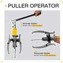 Hydraulic Gear Puller, 5 Ton Hydraulic Puller Kit Bearing Puller with Case 2 or 3 Jaws Bearing Hub Separator Hydraulic Puller Separator Tool for Pulling Hubs, Bearings, Gears, ZYL-5
