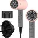 AINA Hair Dryer with Diffuser, Blow Dryer for Women | Advanced Ionic Technology, Ceramic Coating | Cold Shot Features Turbo Heat for Fast Drying and Shine 110V/ALCI (Misty Blush)