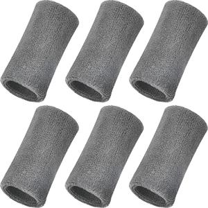 WILLBOND 6 Inch Wristbands Paris Sports Competitions Supplies Sport Long Wrist Bands Sweatband Elastic Athletic for Gym Tennis Outdoor Activity (Grey)