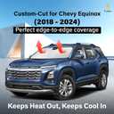 EcoNour Windshield Sunshade Compatible for Chevrolet Equinox 2018-2022 2023 2024, Sun Visor for Front Windshield & Window Sun Shade Cover, UV Heat Blocker & Protector, Car Accessories