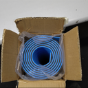 Fullfire EVA Foam Boat Flooring, Faux Teak Marine Boat Decking Sheet with Self-Adhesive Deck Carpet for Bass Boat Jon Boat Pontoon RV Kayak Floor 94" x 47"/35"/15" (Blue With Black Lines)