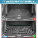 Mixsuper Liner Cargo Liner for 2024 2025 2026 Chevy Trax/Buick Envista, Trunk Mat for Chevrolet Trax Accessories Rear Cargo Mat Trunk Liner Black