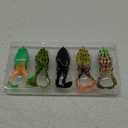 Topwater Frog Lure Bass Trout Fishing Lures Kit Set Realistic Prop Frog Soft Swimbait Floating Bait with Weed less Hooks for Freshwater Saltwater (A1-5pack-1)