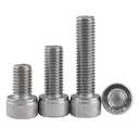 M3-0.5 x 27mm Socket Head Cap Screws Metric, Hex Socket Screw, Allen Socket Drive, 304 Stainless Steel (A2-70), Full Thread, Bright Finish, Machine Thread, DIN912,40 Pcs