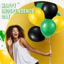 Sratte 120 Pcs Juneteenth Day Balloons Jamaica Latex Balloons Bulk 12 Inch Black Yellow Green Decor for Black History Month Independence Freedom Day Decorations Birthday Party Favors
