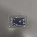 Uyiton Compatible with iPhone 17 Pro Max Camera Lens Protector - [Not Easy to Break][Strong Adsorption] [Case-Friendly] Metal Tempered Glass Rear Camera Screen Cover - Deep Blue