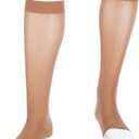 Mediven Assure Men & Women Calf High Open Toe 2030 mmHg Compression Socks | Breathable smooth fabric, flexible fit and durable support for travel, work, walking, commuting and long hours of standing