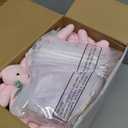 Wettarn 50 Sets Small Tiny Plush Bear Bulk 4.72 Inch Mini Stuffed Animals Small Bear Party Favors with Thank You Tags and Mesh Bags for DIY Keychain Birthday(Pink)