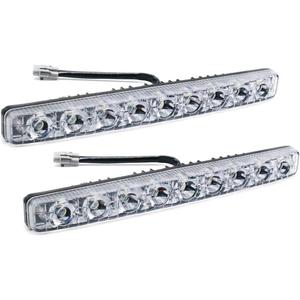 Car Universal Fit 9 LED High Power LED Daytime Running Lights DRL Kit Extreme Bright Spot Fog Lamp Xenon White Auto Accessories