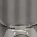 Mayfair Caswell Modern Slow Close Toilet Seat, Durable Plastic Seat, Made in USA, Round, White
