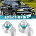X AUTOHAUX 2 Set Rear AC Air Conditioning Block Off Cap Kit for Ford Expedition 2007-2016 for Ford Explorer 2011-2016 for Lincoln MKT 2009-2016