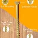 #10 x 3-1/2 Inch Deck Screws - Set of 25 Tan Coated Carbon Steel Exterior Wood Screws with Star Drive for Decks, Fences, & Other Outdoor Projects | Rust-Resistant & Anti-Corrosion Screws by IMSCREWS