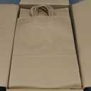 RACETOP 100 Pcs Kraft Shopping Bags 10x5x13 Inch Brown Paper Bags with Handles Bulk, Recycled Paper Gift Bag for Birthday Party Favors Grocery Retail Shopping Business (Large (Pack of 100))