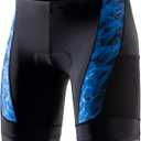 MY KILOMETRE Mens Triathlon Shorts with Adjustable Drawstring Easy Reach Leg Pockets Chamois for Long-Distance Tri Race (X-Large, 2022-darkblue)