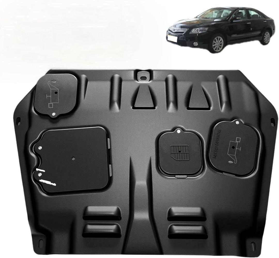 Upgrade Engine Splash Shield Fit for 2007-2017 Toyota Camry Engine Under Cover Case Guard Front Splash Shields with Screw Hardware