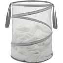 Whitmor Collapsible Laundry Hamper -15-Inch - Paloma Gray